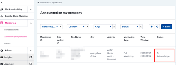 BSCI半通知审核填不方便审核日期
